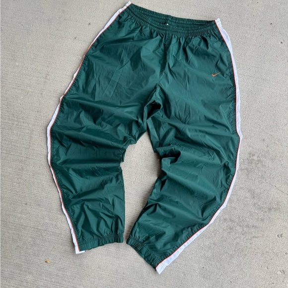 Vintage 90s Nike Nylon Baggy Windbreaker Track Pants Miami